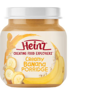 heinz creamy banana porridge 110g 6m+ 17905