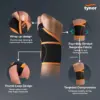 tynor sports wrist support w/ thumb loop (neo) orange 405 uni
