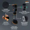 tynor sports knee wrap (neo) orange 401 uni